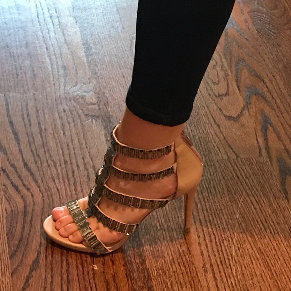 Steve Madden jeweled heels